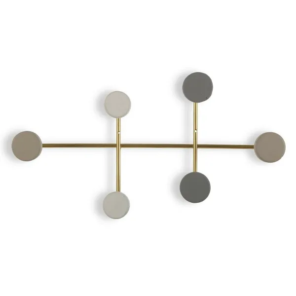 Paltų kabykla Versa Spalvotas Metalinis Derva Medžio MDF 6,5 x 22 x 41 cm (6,5 x 22 x 41 cm)