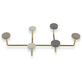 Вешалка Versa Разноцветный Металл Смола Деревянный MDF 6,5 x 22 x 41 cm (6,5 x 22 x 41 cm)