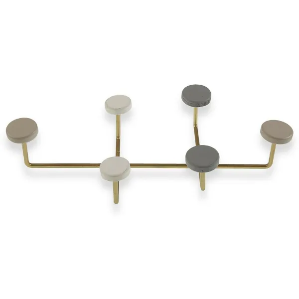 Paltų kabykla Versa Spalvotas Metalinis Derva Medžio MDF 6,5 x 22 x 41 cm (6,5 x 22 x 41 cm)