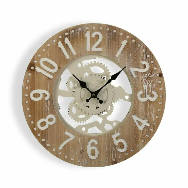 Seinäkello Versa 40 x 4,5 x 40 cm Metalli Puu MDF