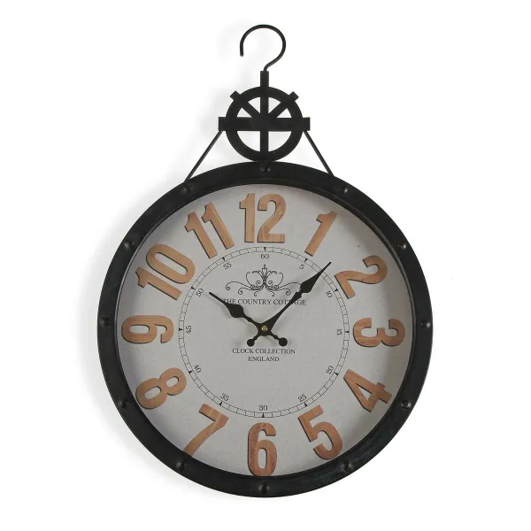 Sieninis laikrodis Versa Metalinis 61,5 x 7 x 40,5 cm