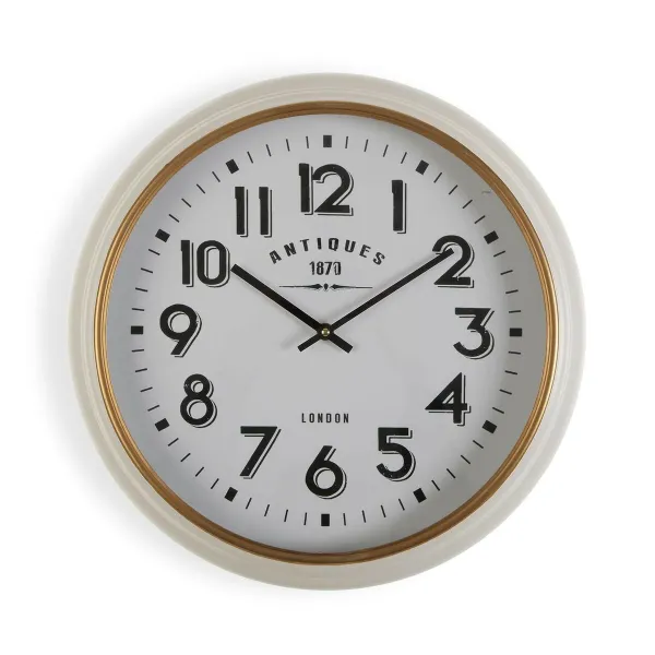 Настенное часы Versa Antiques Белый Деревянный MDF Деревянный MDF/Металл 5,8 x 42 cm