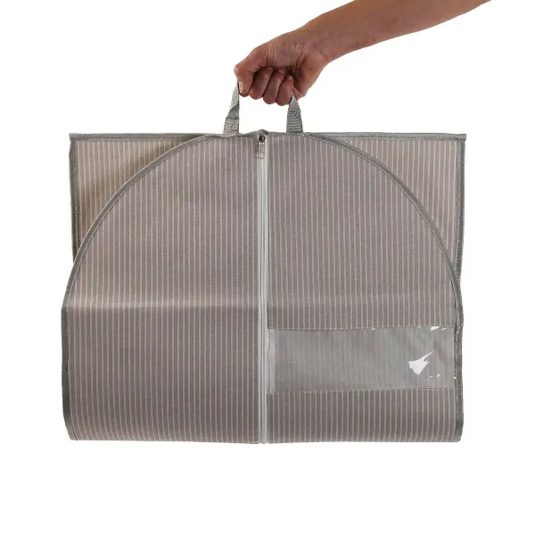 Kostiumo dėklas Versa Dryžiai Rusvai gelsva 100 x 60 cm