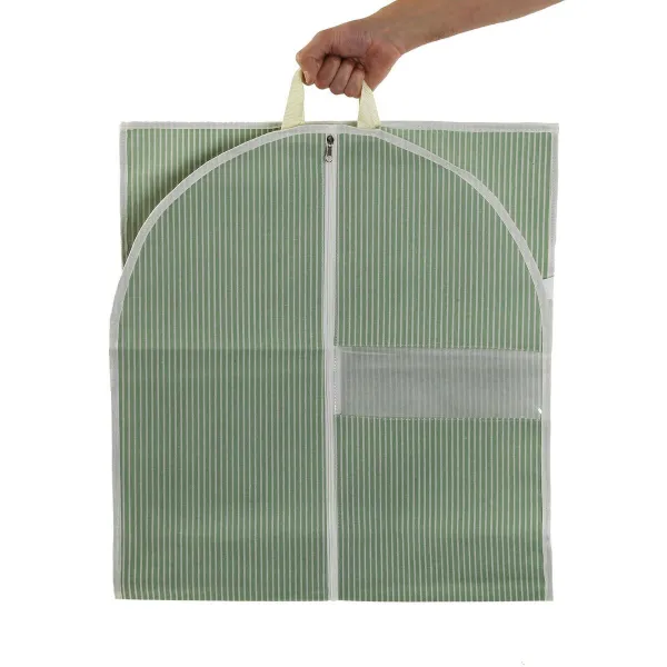 Kostiumo dėklas Versa Dryžiai Žalia 135 x 60 cm