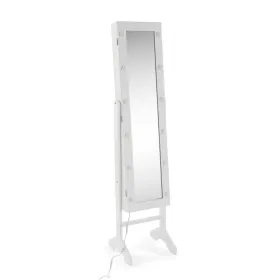 Sieninis veidrodis Versa Balta Veidrodis Medžio MDF 35 x 153 x 35,2 cm Papuošalų stovas