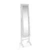 Sieninis veidrodis Versa Balta Veidrodis Medžio MDF 35 x 153 x 35,2 cm Papuošalų stovas