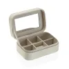 Jewelry box Versa Cream Wood Mirror MDF Wood 10 x 6 x 14,7 cm