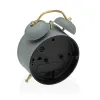 Alarm Clock Versa Grey Metal 5,4 x 13,5 x 9,7 cm