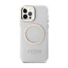 Guess Metal Outline MagSafe - Case for iPhone 12 / iPhone 12 Pro (Transparent / Gold)