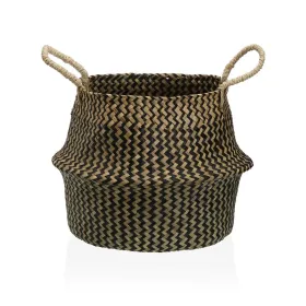 Dekoratyvinis krepšys Versa Juoda Jūros dumbliai Ø 28 cm