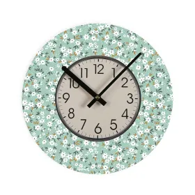 Sienas pulkstenis Versa Цветы Koks 4 x 30 x 30 cm