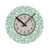 Wall Clock Versa Flowers Wood 4 x 30 x 30 cm