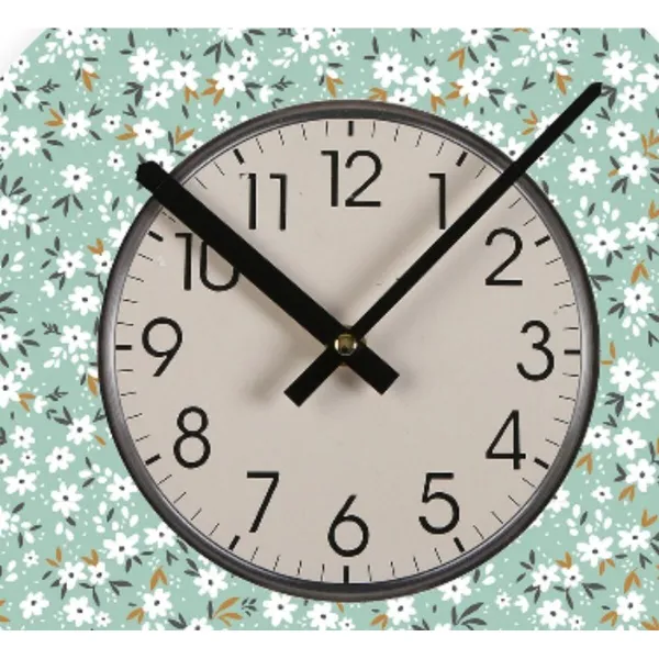 Sienas pulkstenis Versa Цветы Koks 4 x 30 x 30 cm