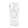 Guess Metal Outline MagSafe - Case for iPhone 12 / iPhone 12 Pro (Transparent / Gold)