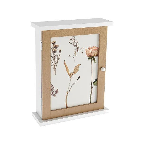 Raktų spinta Versa Gėlės Medžio MDF 6,5 x 26 x 20 cm