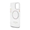 Guess Metal Outline MagSafe - Case for iPhone 12 / iPhone 12 Pro (Transparent / Gold)