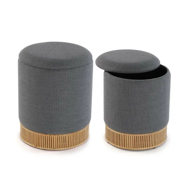 Irrotettava palli Versa Harmaa Bambu Puu MDF