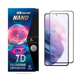 Crong 7D Nano Flexible Glass – Unbreakable 9H hybrid glass for the entire Samsung Galaxy S21 screen