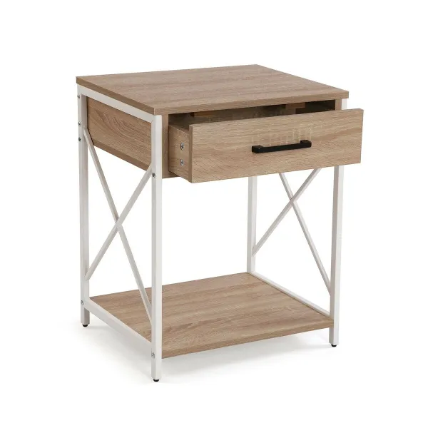 Spintelė Versa Balta PVC Medžio Metalinis 40 x 60 x 48 cm
