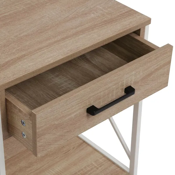 Spintelė Versa Balta PVC Medžio Metalinis 40 x 60 x 48 cm