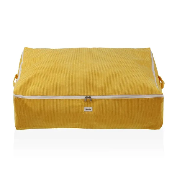 Uzglabāšanas Kaste Versa Corduroy 50 x 20 x 70 cm Dzeltens