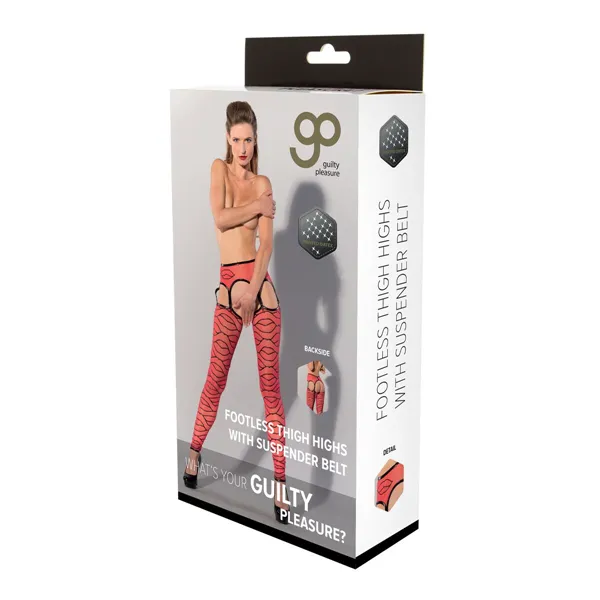 Stockings Guilty Pleasure Red (XL)