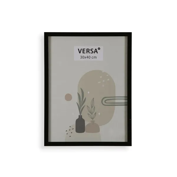 Фоторамка Versa Чёрный Деревянный MDF Vintage
