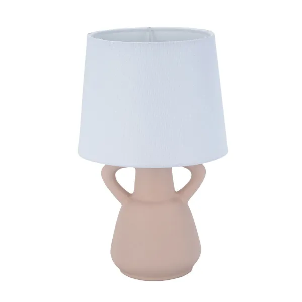 Desk lamp Versa Linen Ceramic 18 x 29 cm