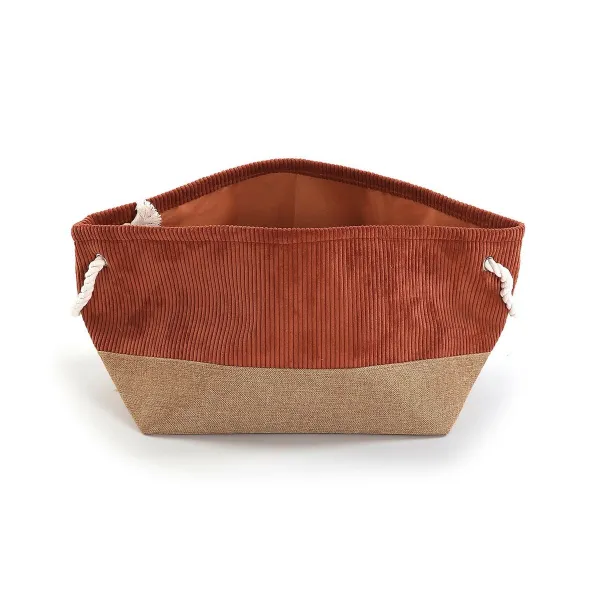 Универсальная корзина Versa Corduroy 27 x 26 x 27 cm терракот