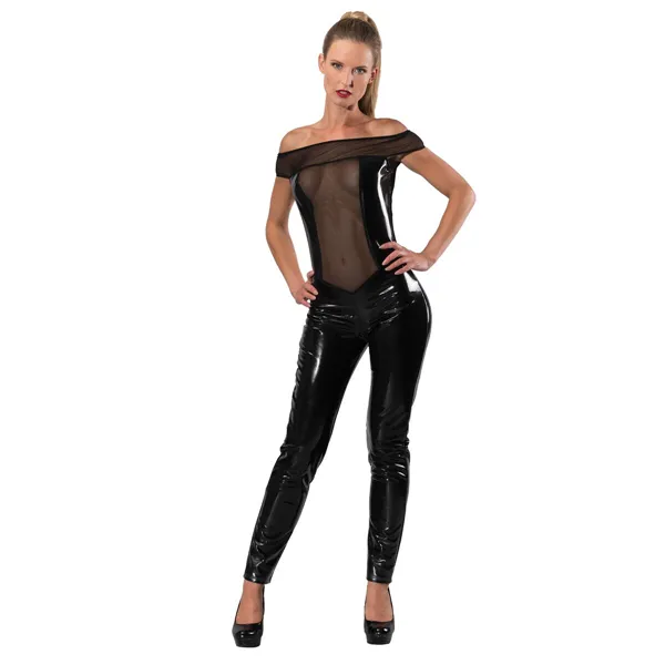 Erotic Costume Guilty Pleasure Catsuit Black L