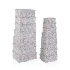Set of decorative boxes Versa Caprice Cardboard (15 Pieces)