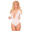 Leotard Pink Lipstick White M/L