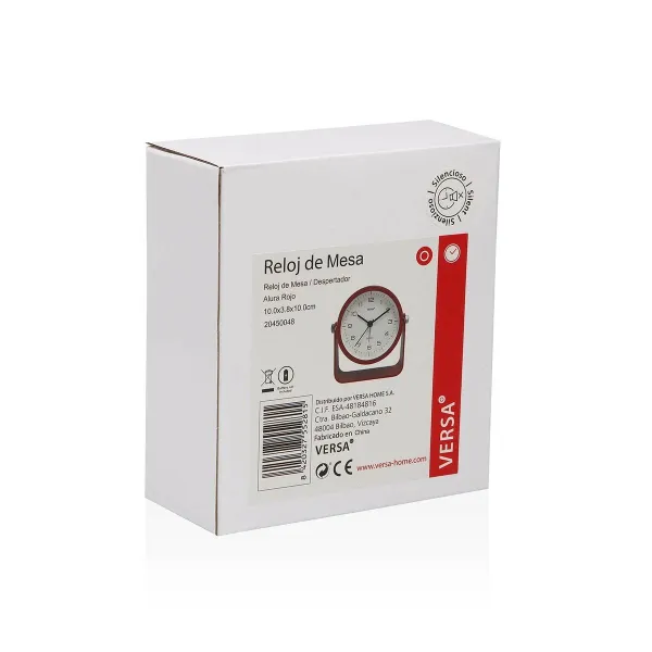Table clock Versa Alura Red