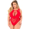 Leotard Pink Lipstick Red L