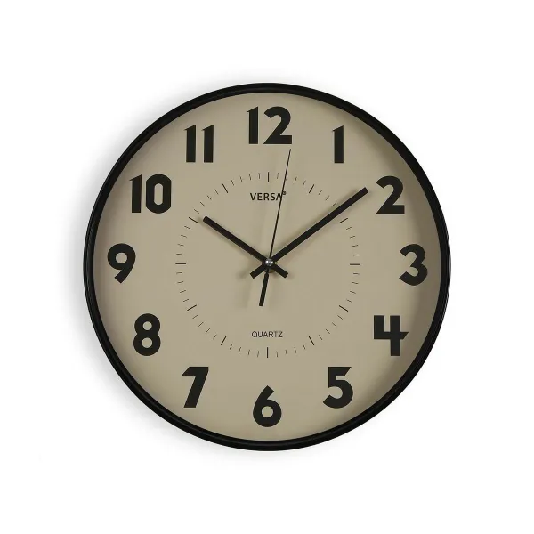 Wall Clock Versa Beige Plastic 4 x 30 x 30 cm