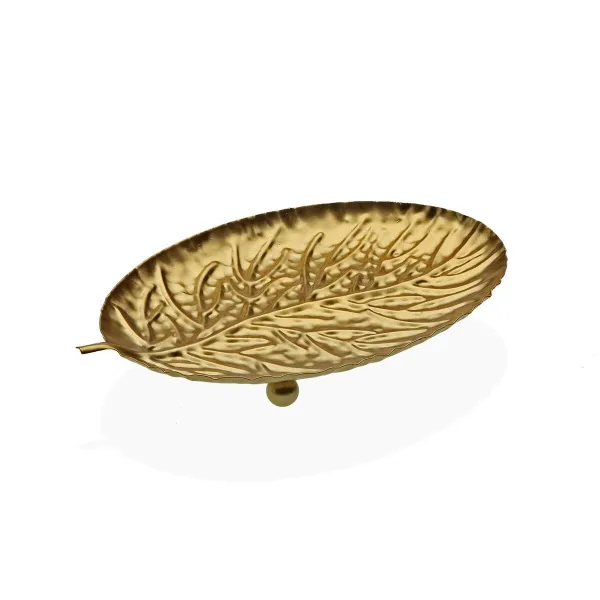 Galda rotājums Versa Bronza Metāls 12 x 1,5 x 19 cm Lapa