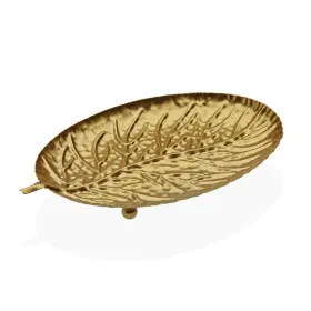 Galda rotājums Versa Bronza Metāls 15,5 x 1,8 x 25 cm Lapa