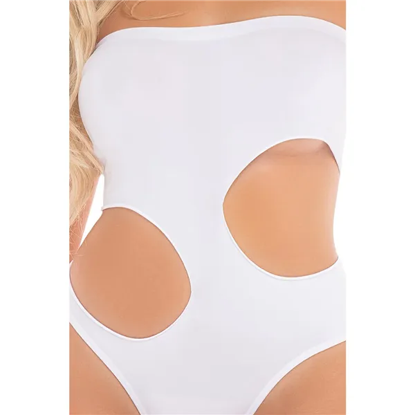 Leotard Pink Lipstick White One size