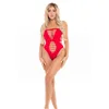 Leotard Pink Lipstick Red One size