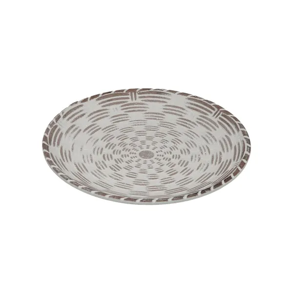 Valet Tray Versa White MDF Wood 20 x 2,5 x 20 cm