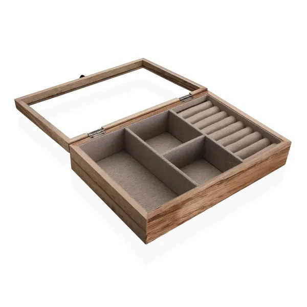 Jewelry box Versa Paolownia wood 19 x 11,8 x 18 cm