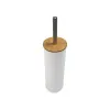 Tualetihari Versa Valge Metall Bambus 38,4 cm