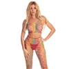 Bodystocking Pink Lipstick Multicolour (One size)