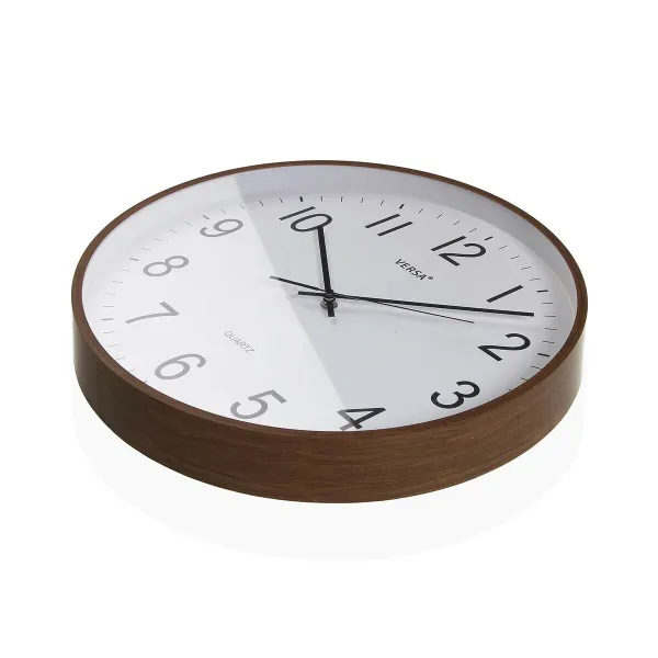 Sieninis laikrodis Versa Plastmasinis Kvarcas Medžio MDF 5,5 x 40 x 40 cm