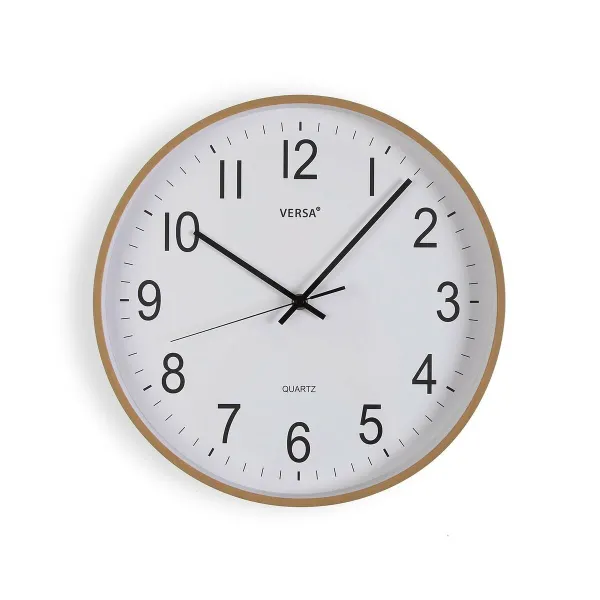 Sieninis laikrodis Versa Plastmasinis Kvarcas Medžio MDF 5 x 35 x 35 cm