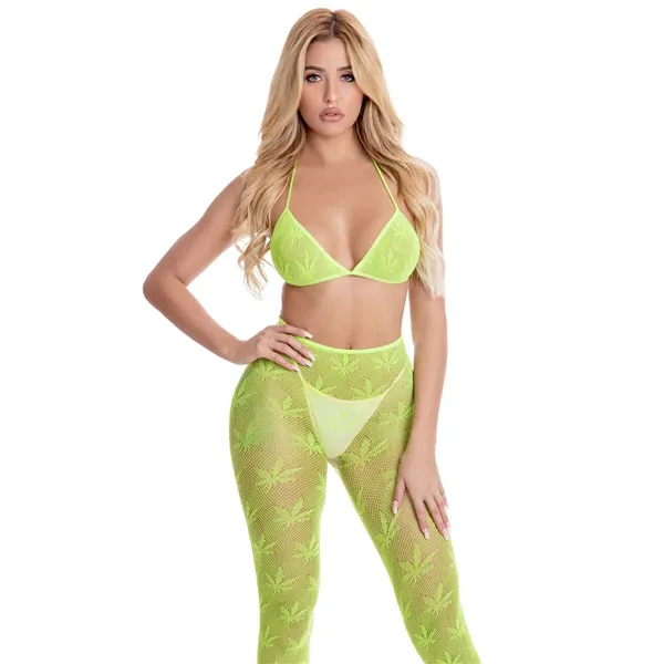 Underwear Set Pink Lipstick Green (One size)