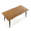 Кофейный столик Versa Malika PVC Металл Деревянный MDF 80 x 75 x 160 cm