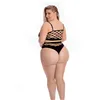 Underwear Set Pink Lipstick Black (XL)