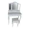Dresser Versa White MDF Wood 40 x 139 x 80 cm