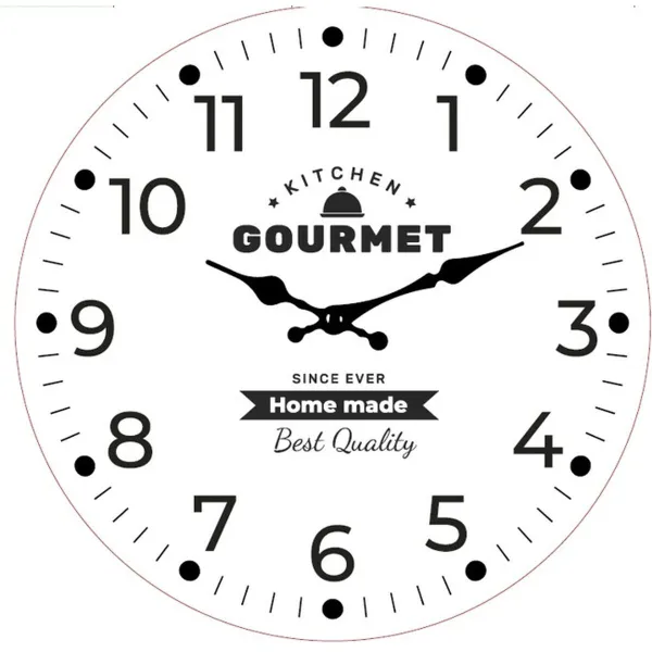 Seinäkello Versa Gourmet Puu 4 x 30 x 30 cm